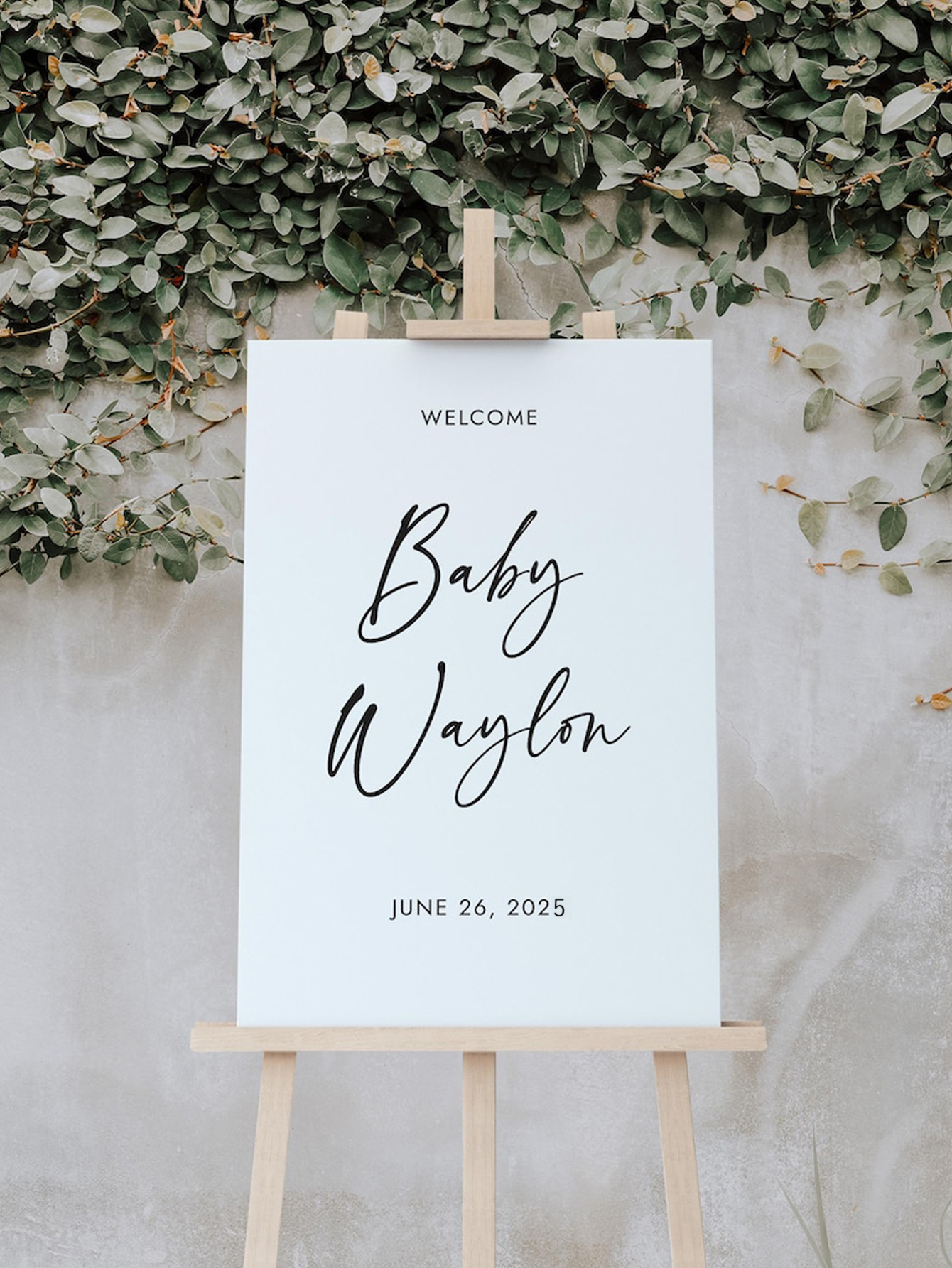 Baby Baptism Welcome Sign Custom-made in acrylic and PVC materials